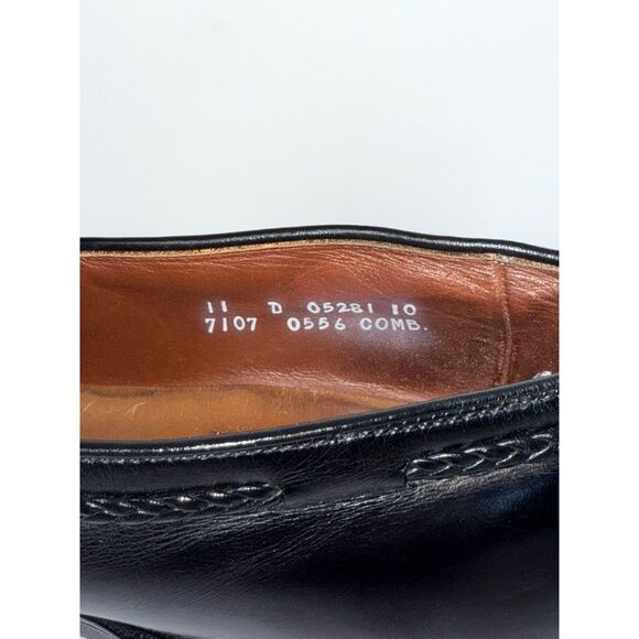 Allen Edmonds Black Leather Pembrooke Loafer Tassel Classic Dress Shoes 11 D - Picture 11 of 16